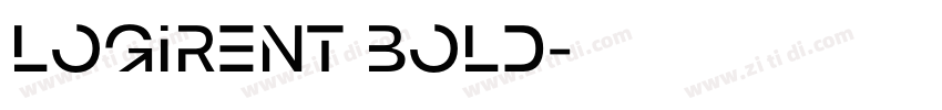 logirent bold字体转换